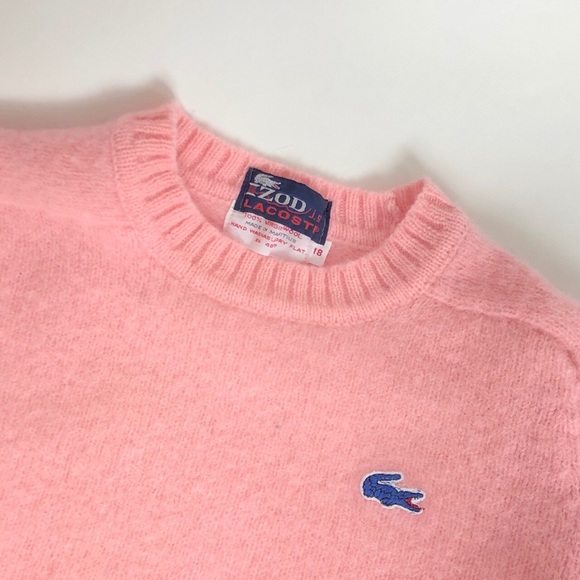 Vintage Lacoste Pink Wool Sweater - Picture 4 of 4